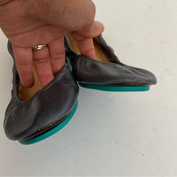 TIEKS By Gavriell Classic Leather Ballet Flats Gray sz 9 - Picture 9 of 15